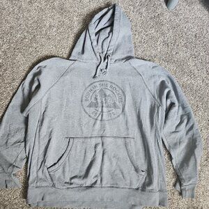 Blue 84 Coors Light Gray Size XL Long Sleeve Hooded Sweatshirt Golden Colorado
